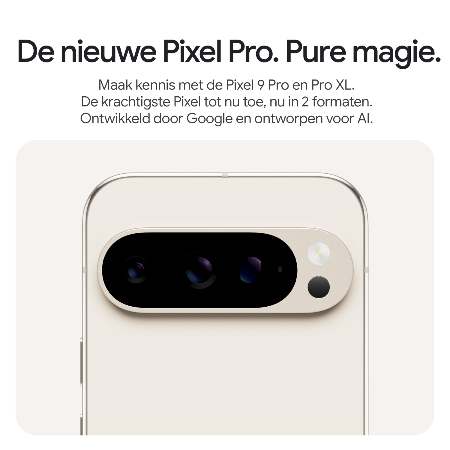 Telefoon met camerabalk, close-up, de cameralenzen tonend.